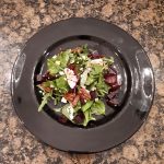 crumbly goat cheese salad